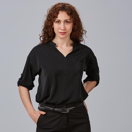 BLUSA MUJER MANGA ROLL UP MICAELA 2