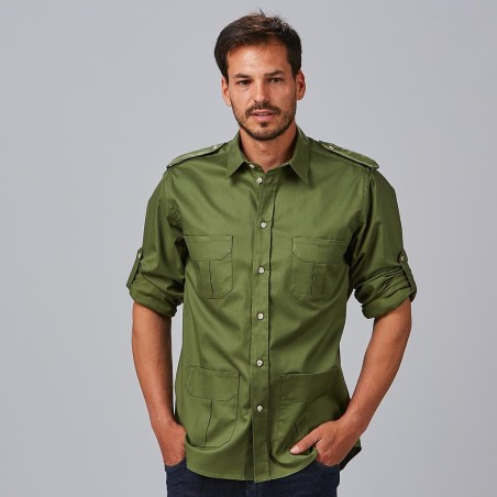 CAMISA UNISEX SLIM FIT MANGA ROLL UP MICHELE