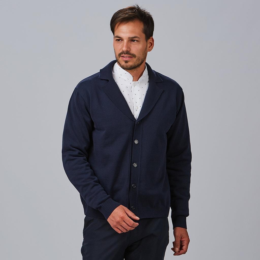 CARDIGAN CUELLO SOLAPA ABOTONADO HOMBRE
