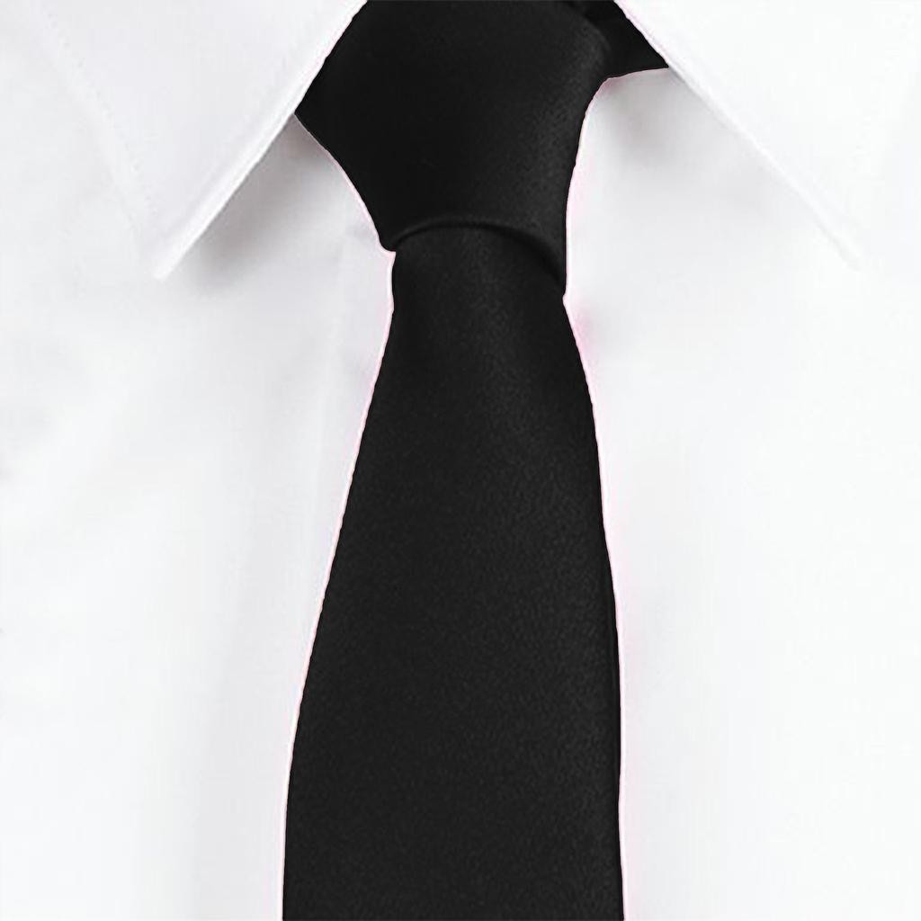 CORBATA SIN NUDO DE PALA ESTRECHA 