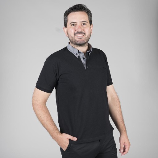 POLO NEGRO HOMBRE M/C C/CAMISERO 2