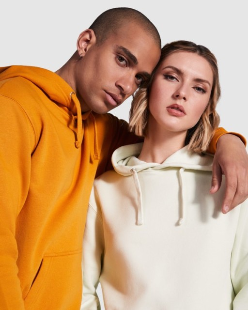 CAPUCHA Sudadera capucha con bolsillo canguro y cordón plano ajustable