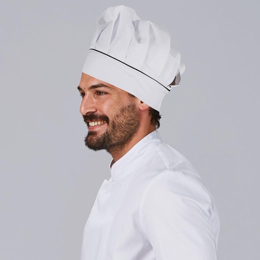 GORRO CHEF CON VELCRO BLANCO VIVO COLOR 2