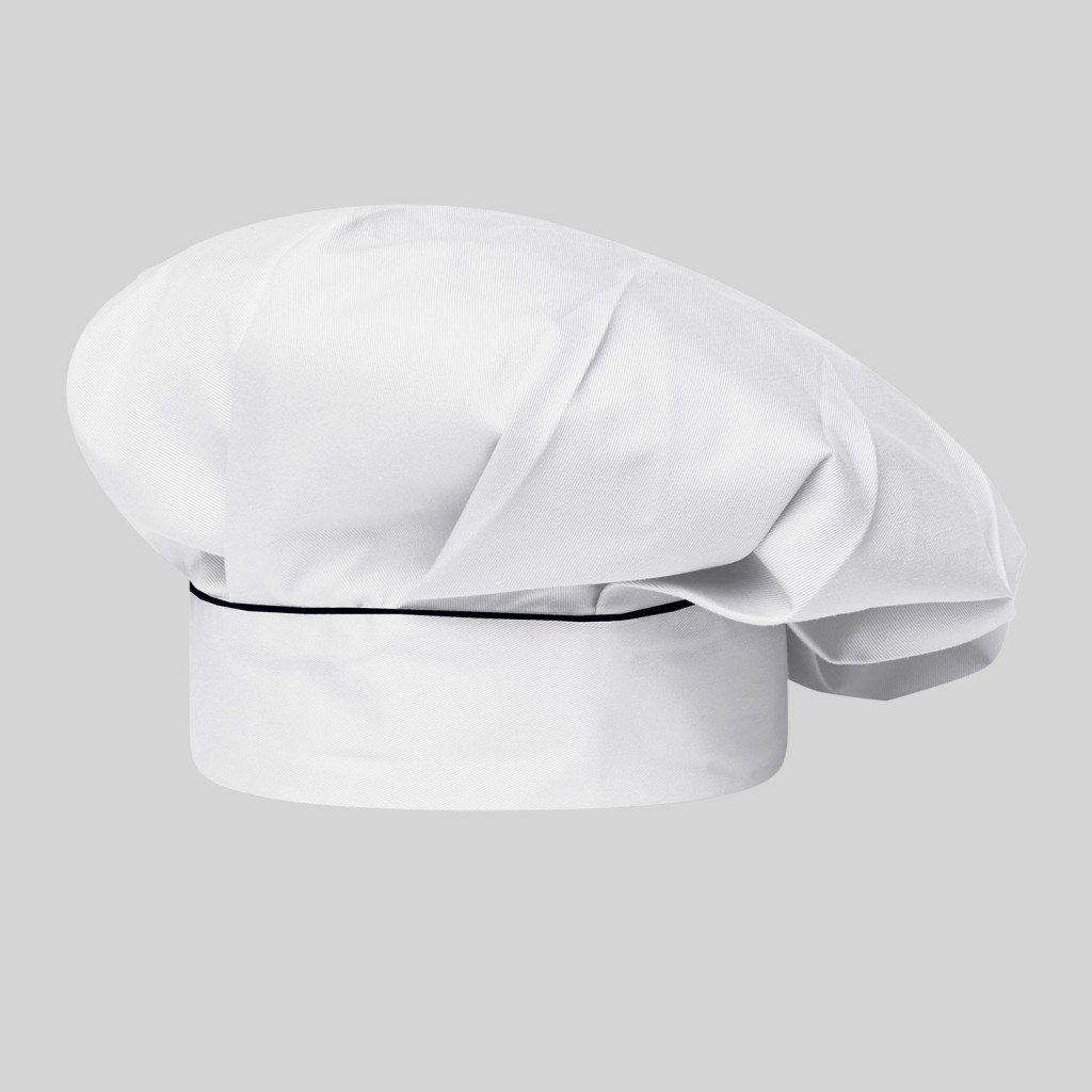 GORRO CHEF CON VELCRO BLANCO VIVO COLOR