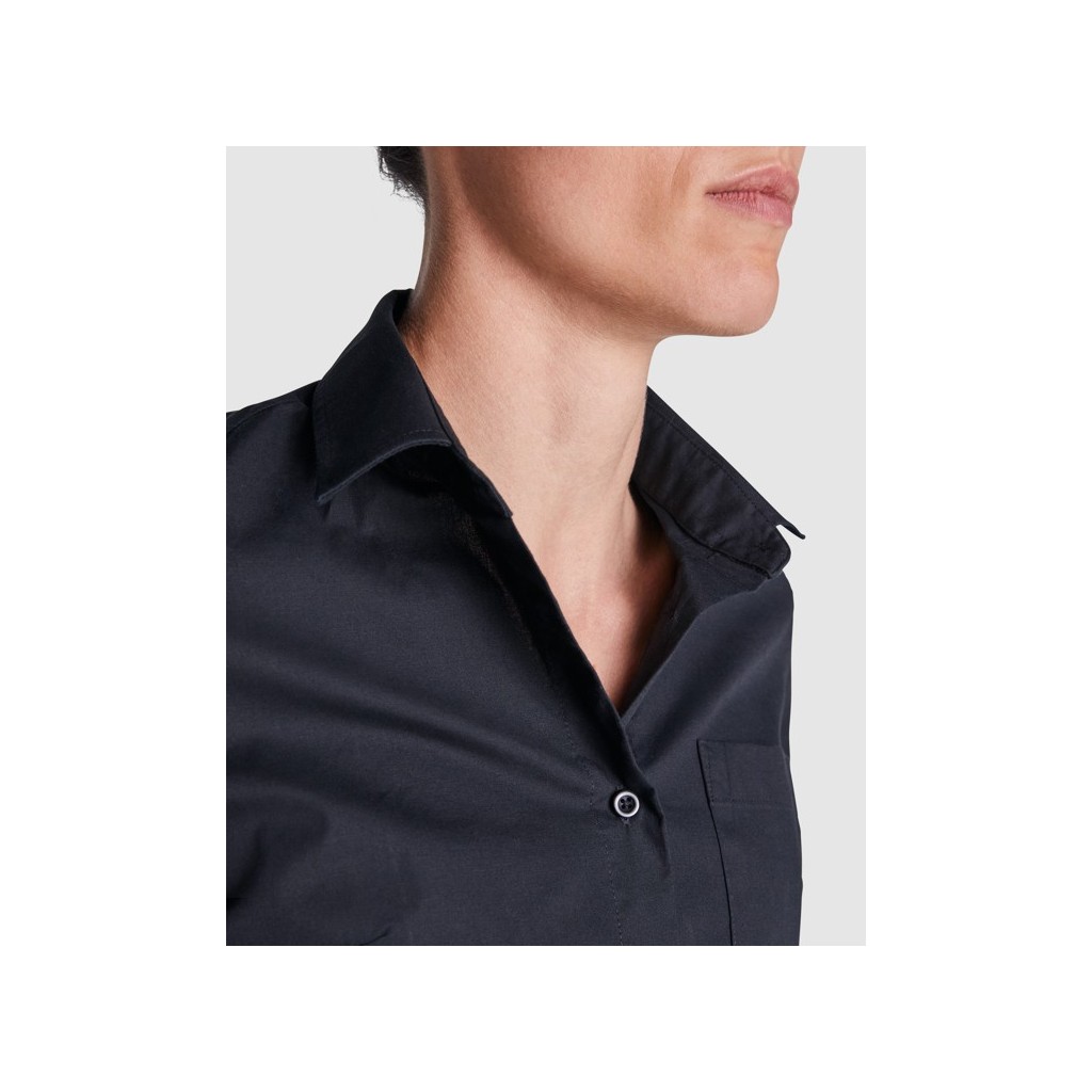 Camisa mujer manga larga elastano Roly Moscú CM5505 | WORKERS UNIFORMES