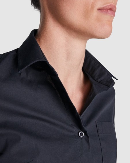 Camisa mujer manga larga elastano Roly Moscú CM5505 | WORKERS UNIFORMES