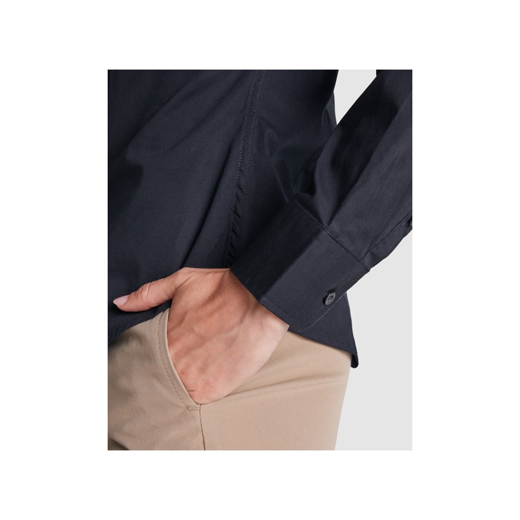Camisa mujer manga larga elastano Roly Moscú CM5505 | WORKERS UNIFORMES