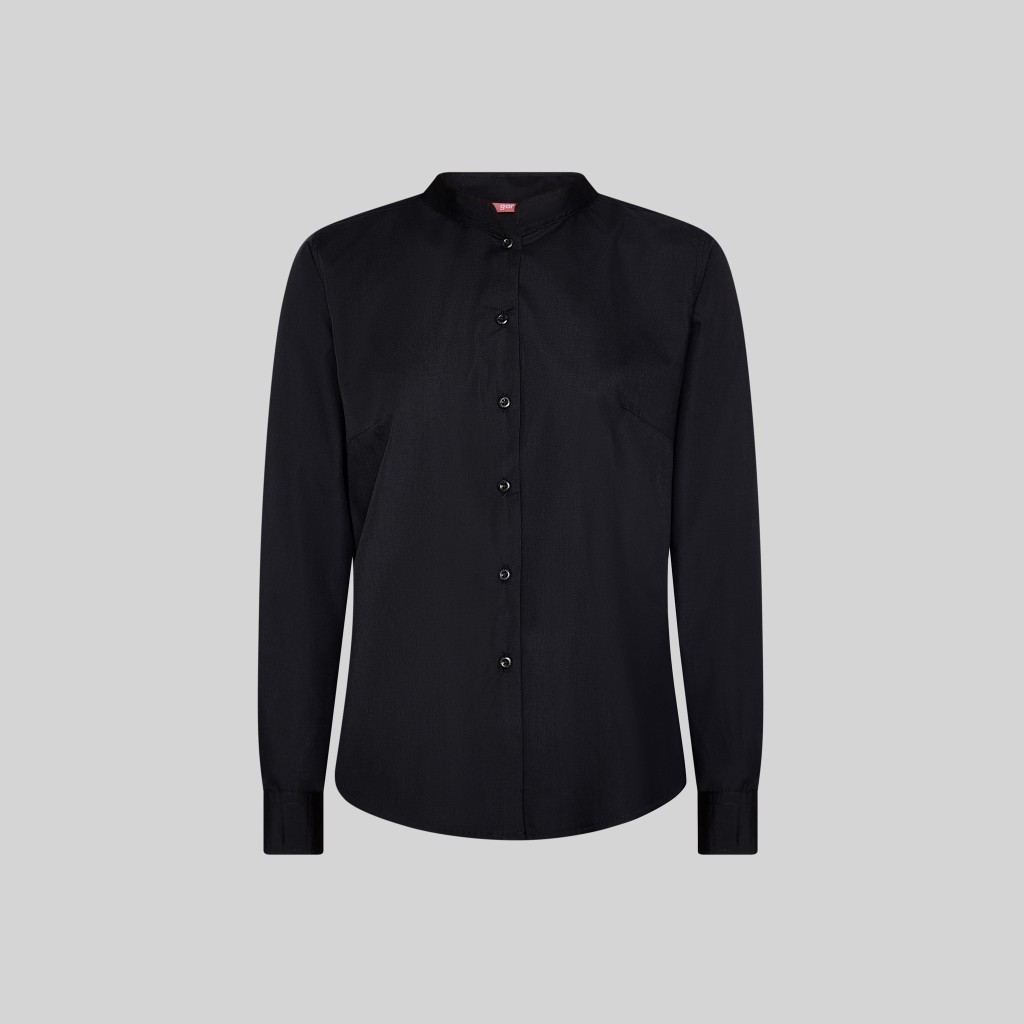 Camisa mujer manga larga cuello mao popelín Garys | WORKERS UNIFORMES