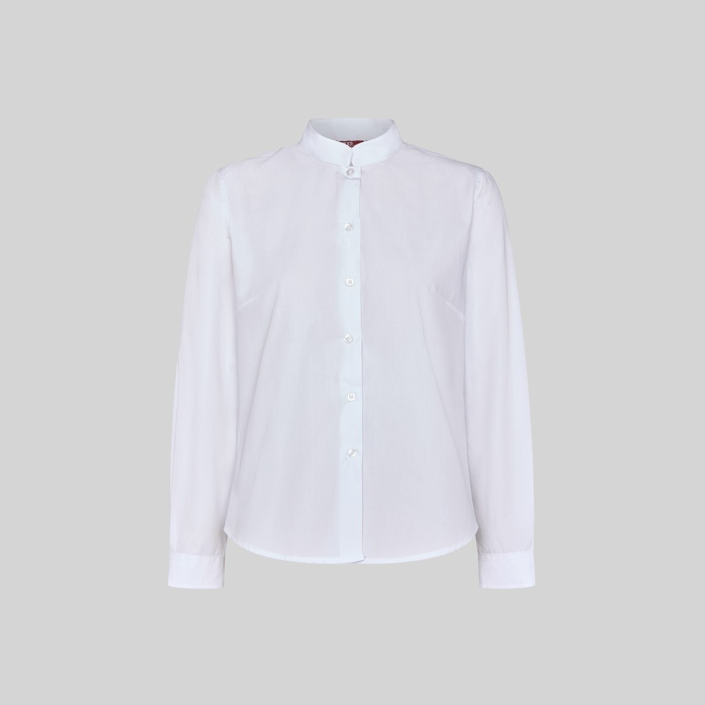 Camisa mujer manga larga cuello mao popelín Garys | WORKERS UNIFORMES