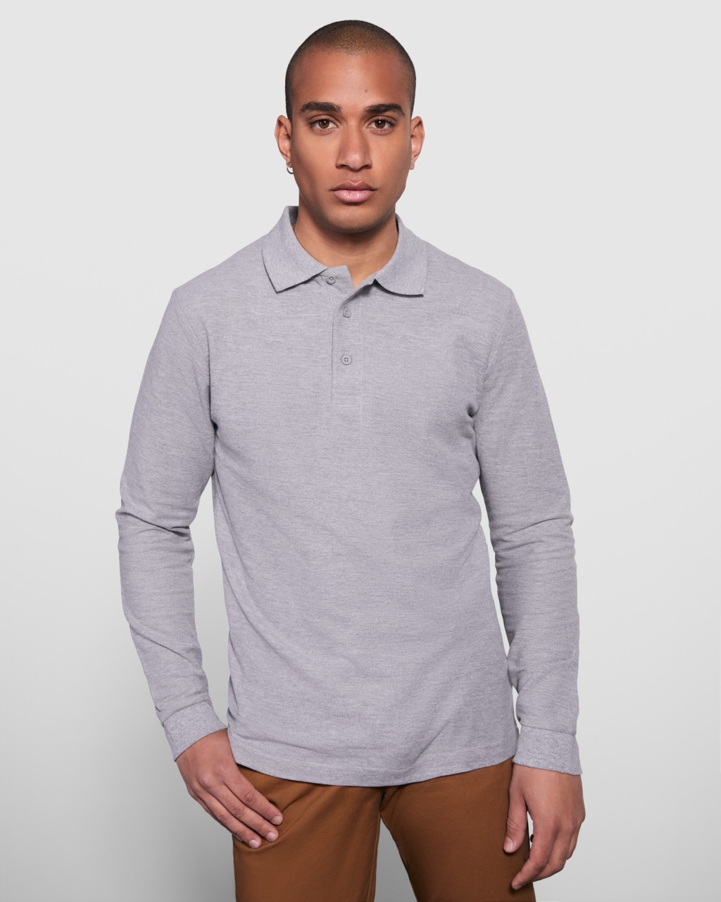 Polo manga larga Roly Estrella PO6635 | Polo laboral algodón