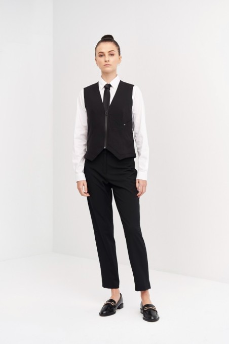 CHALECO MUJER CREMALLERA SLIM FIT