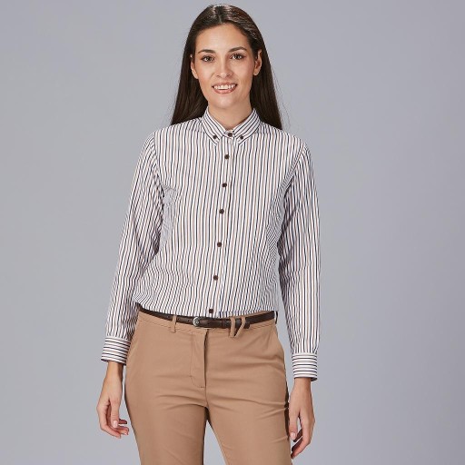 Camisa mujer rayas bicolor SIMONETTA 240033 | WORKERS UNIFORMES