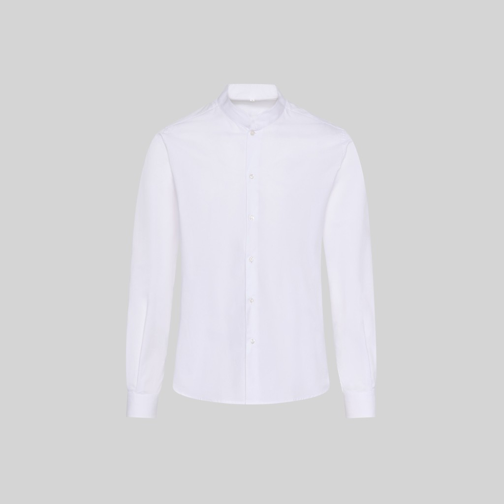 Camisa hombre cuello mao slim fit Garys Red Line | Workers Uniformes