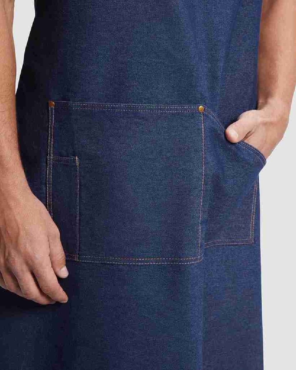 Delantal largo vaquero Roly DE9126 | WORKERS UNIFORMES
