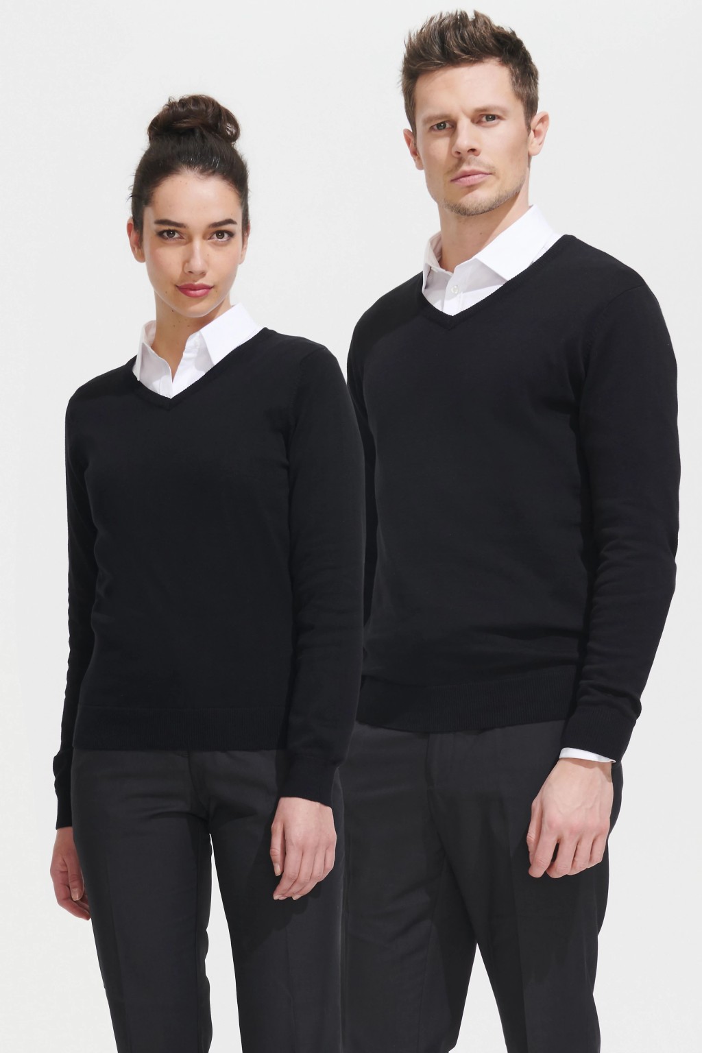 Jersey Cuello Pico para Mujer Punto Fino | WORKERS UNIFORMES