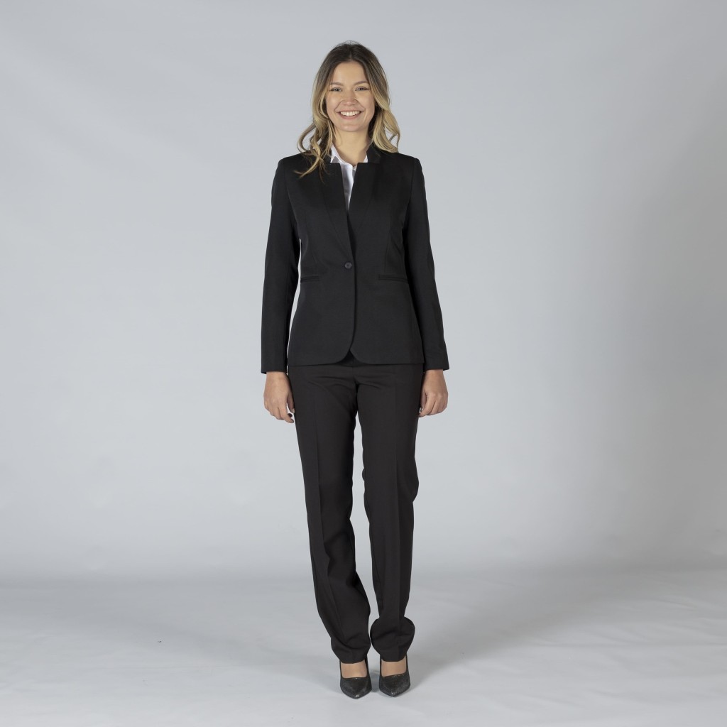 Americana Mujer 1 Botón Solapa Invertida Trivial – WORKERS UNIFORMES