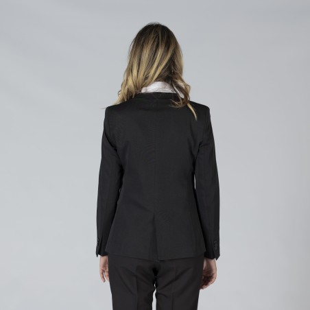 Americana Mujer 1 Botón Solapa Invertida Trivial – WORKERS UNIFORMES