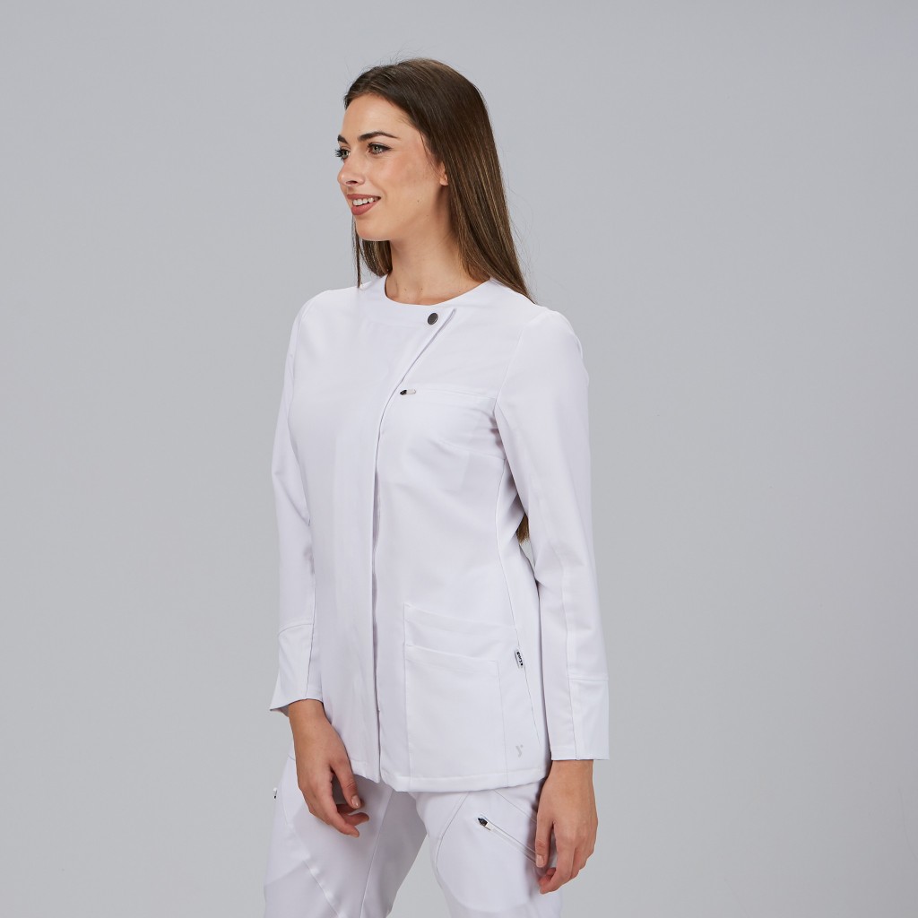 Blusa Mujer Abierta M/L Marina – WORKERS UNIFORMES