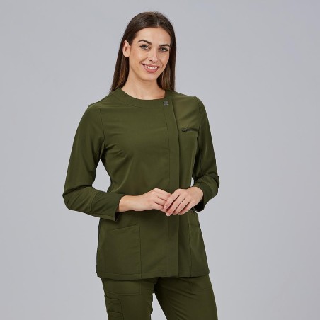 Blusa Mujer Abierta M/L Marina – WORKERS UNIFORMES