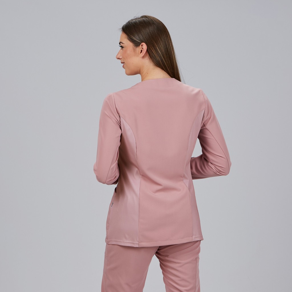 Blusa Mujer Abierta M/L Marina – WORKERS UNIFORMES