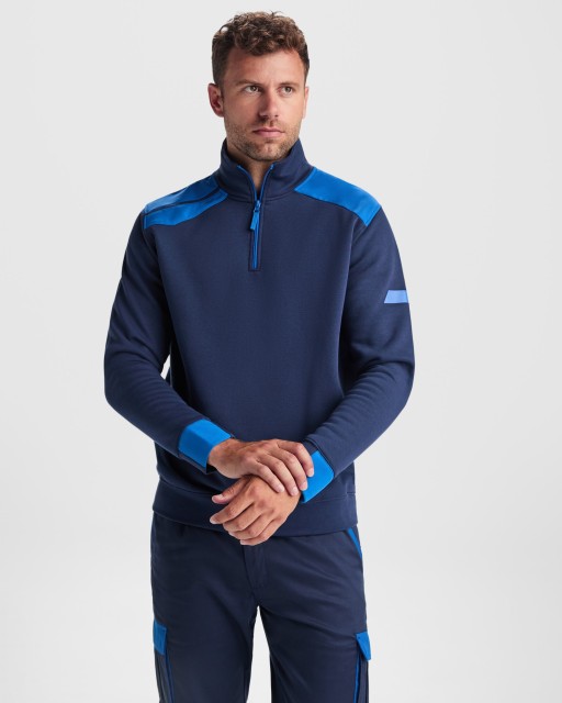 Sudadera Media Cremallera Roly Maverick SU8413 – WORKERS UNIFORMES