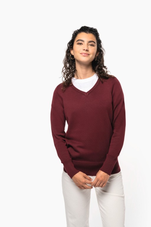 ersey Cuello de Pico Mujer Kariban K966 | Corte Entallado Corporate | Workers Uniformes 2
