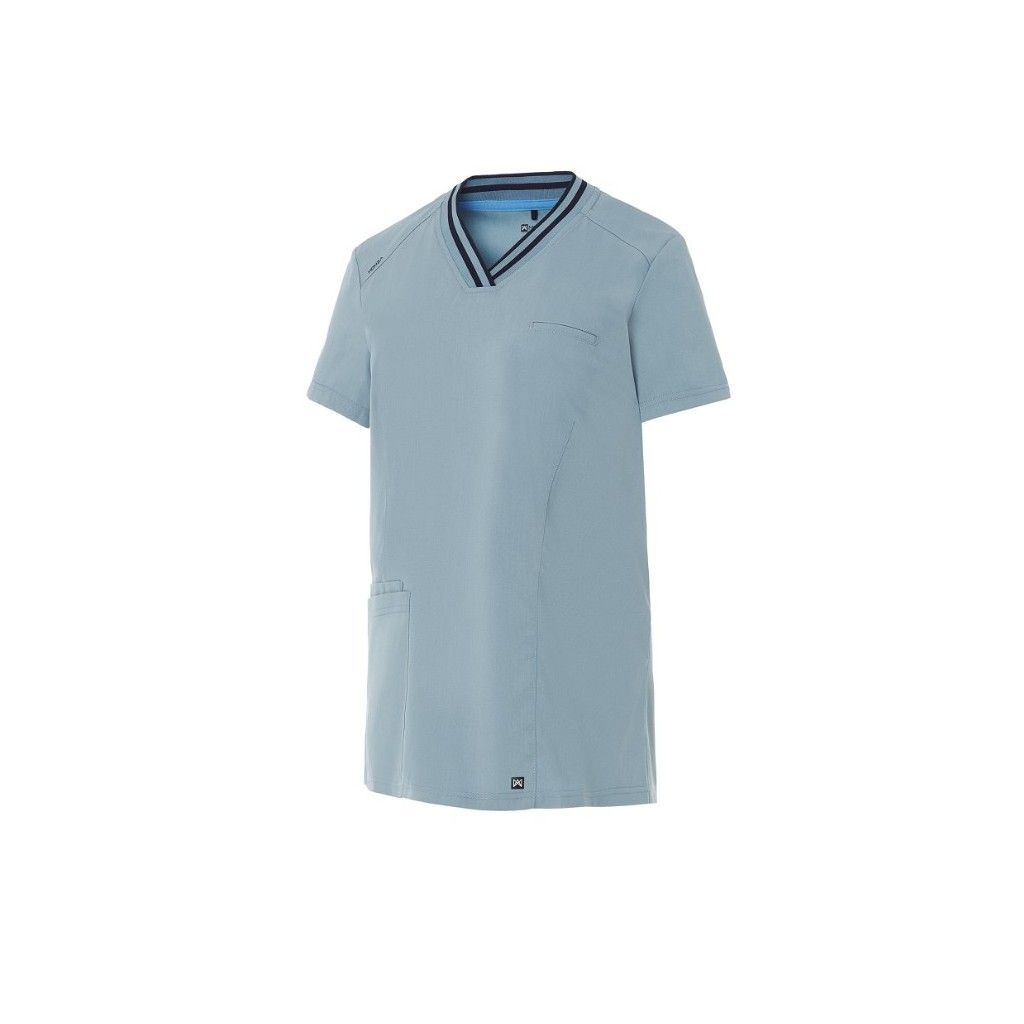 Casaca Sanitaria Cuello V Slim Fit – WORKERS UNIFORMES