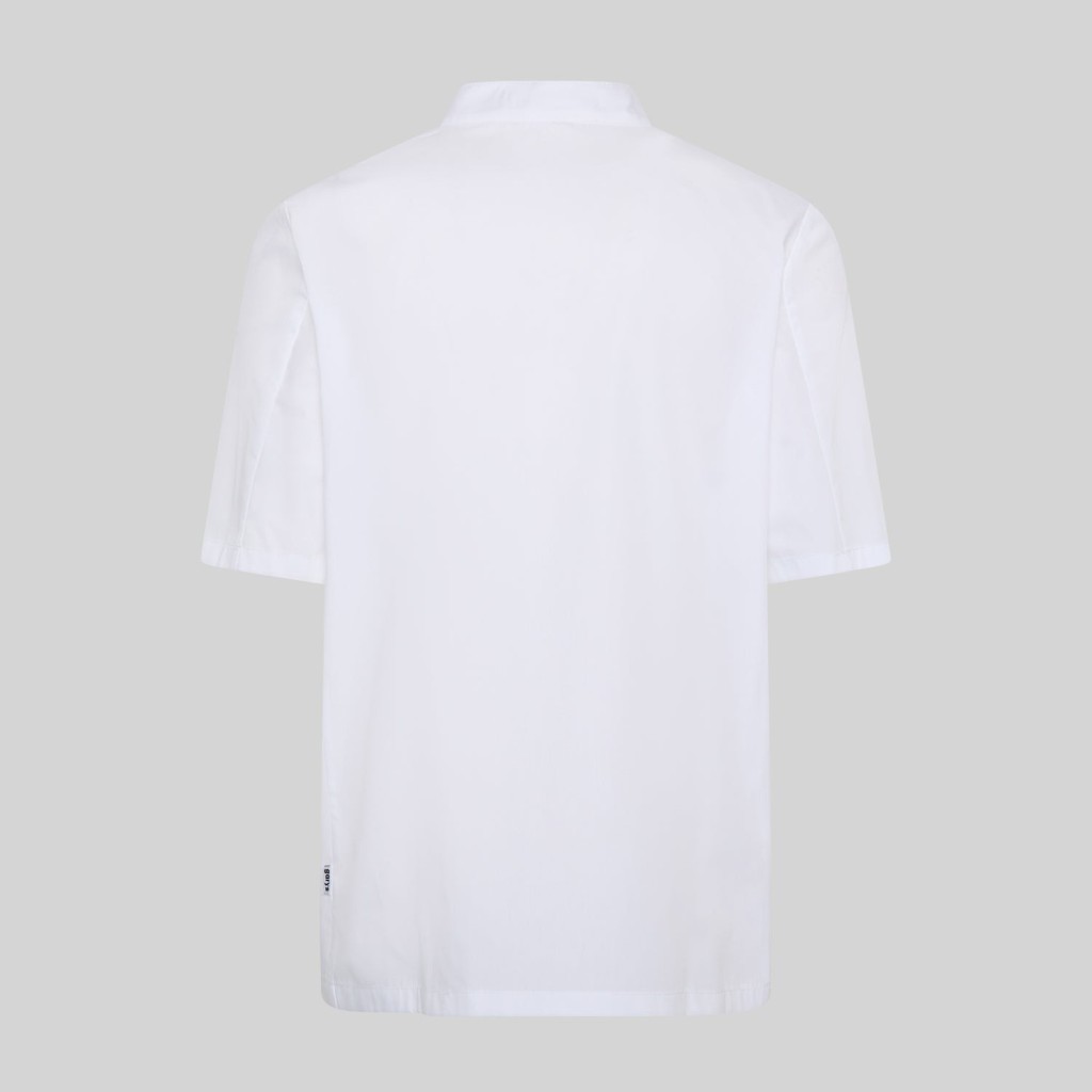 Chaqueta cocina unisex popelín blanco manga corta Garys | WORKERS UNIFORMES
