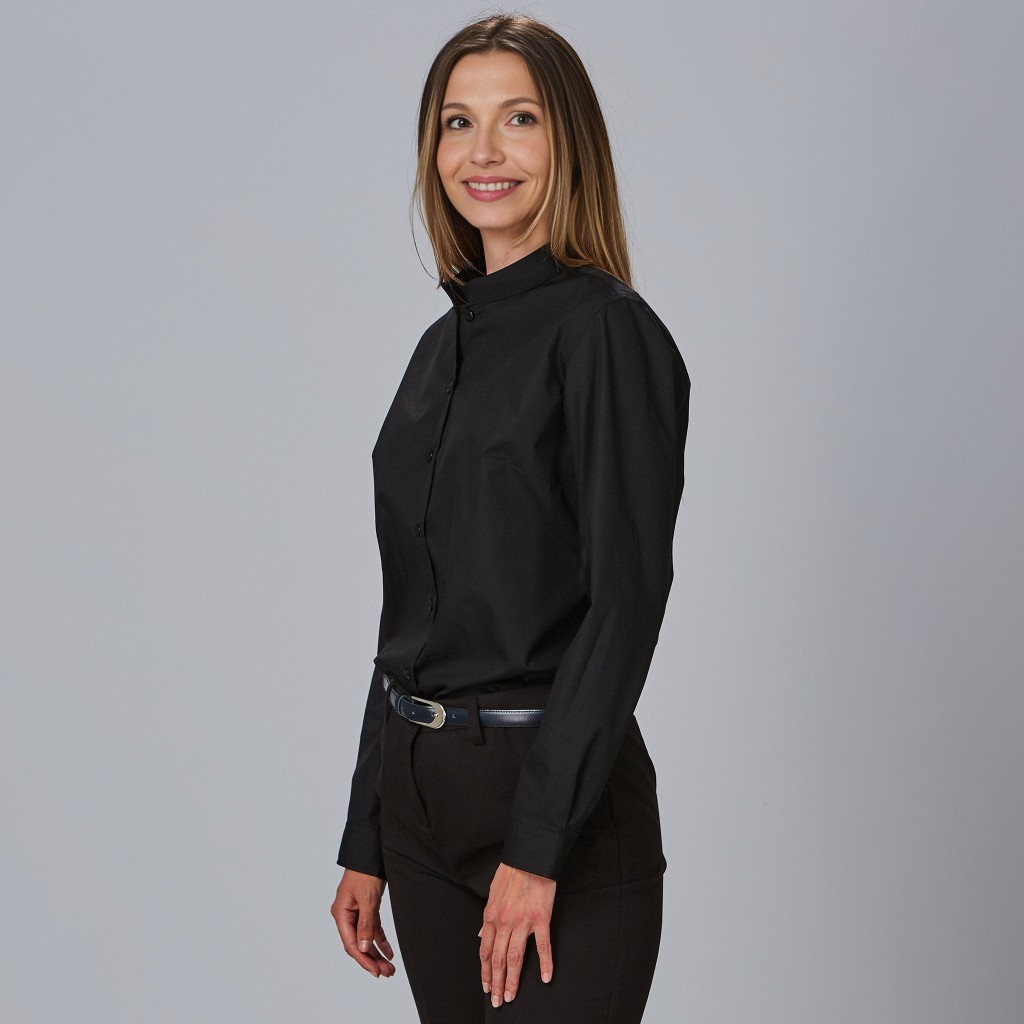 Camisa mujer cuello mao elastano Garys | WORKERS UNIFORMES