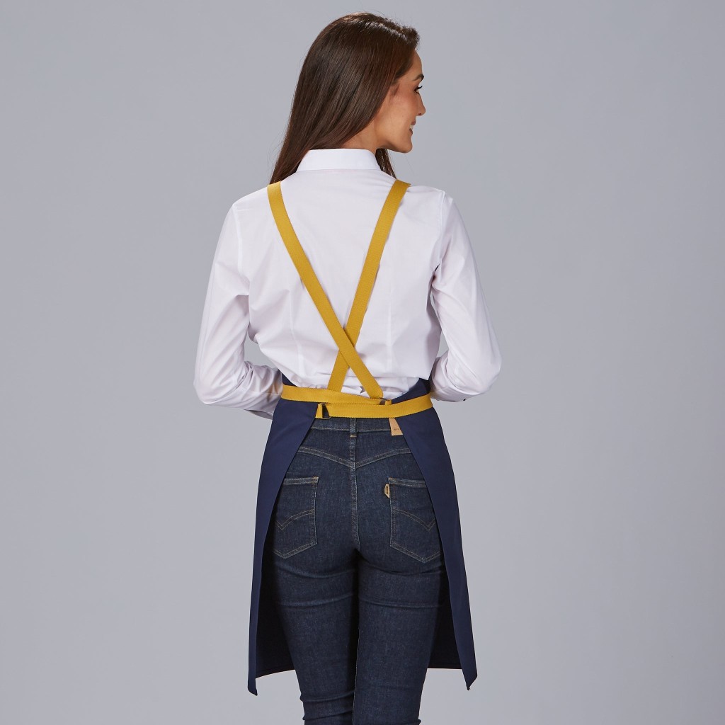 Delantal peto con tirantes contraste 88x74 cm | Workers Uniformes