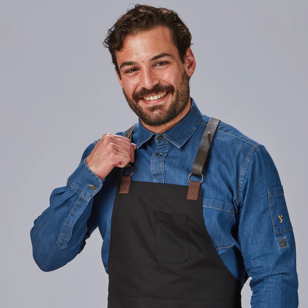 Delantal Peto con Piel para Hostelería | Workers Uniformes
