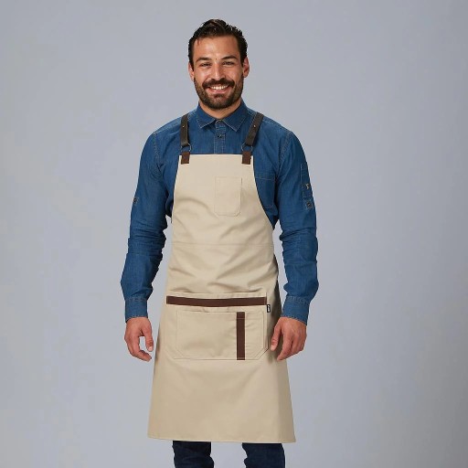 Delantal Peto con Piel para Hostelería | Workers Uniformes 2