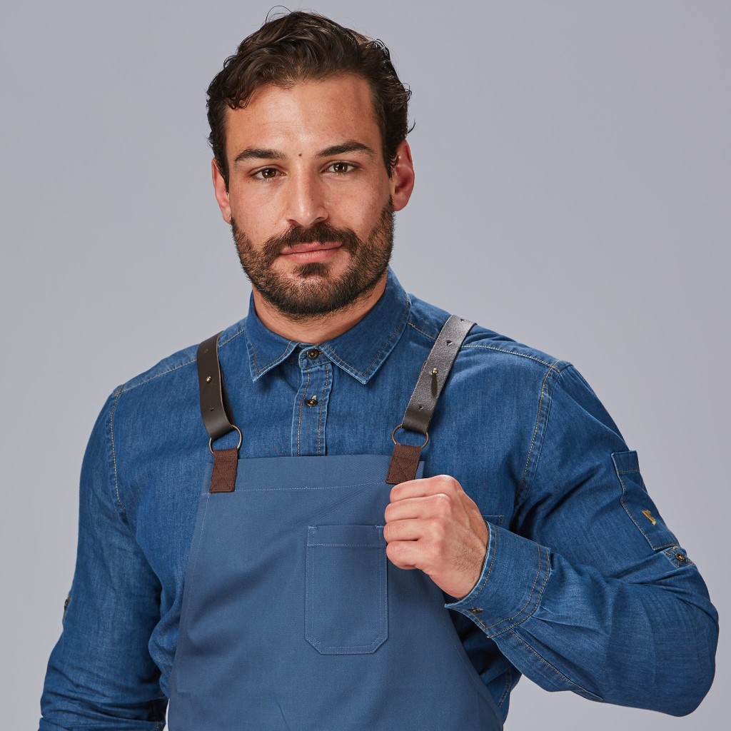 Delantal Peto con Piel para Hostelería | Workers Uniformes