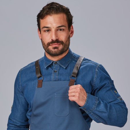 Delantal Peto con Piel para Hostelería | Workers Uniformes