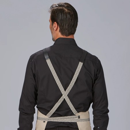 DELANTAL PETO OLLADOS TIRAS COMBI 88X74 CM