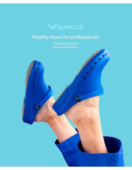 Zuecos sanitarios Oden Azul antideslizantes y cómodos | Workers Uniformes