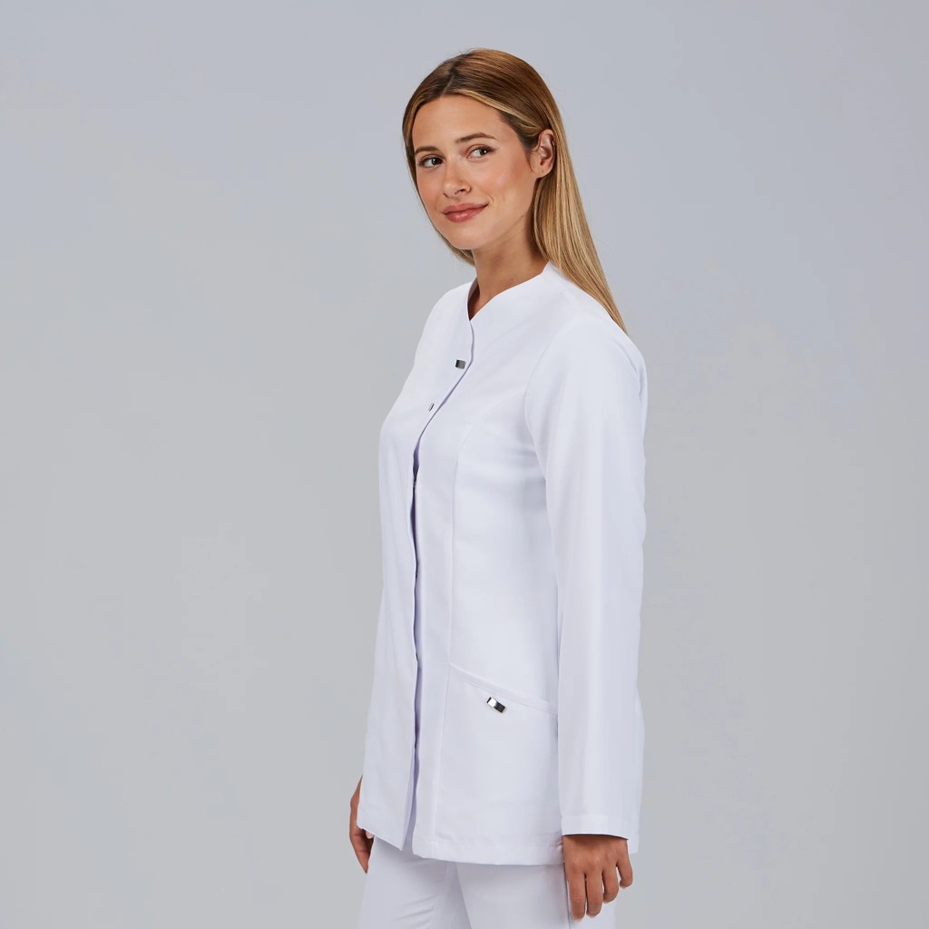 Blusa sanitaria mujer Begoña microfibra antibacteriana | WORKERS UNIFORMES