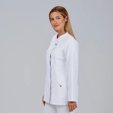 Blusa sanitaria mujer Begoña microfibra antibacteriana | WORKERS UNIFORMES