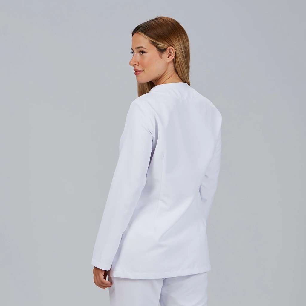 Blusa sanitaria mujer Begoña microfibra antibacteriana | WORKERS UNIFORMES