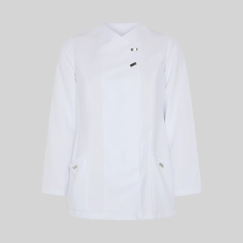 Blusa sanitaria mujer Begoña microfibra antibacteriana | WORKERS UNIFORMES