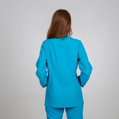 Blusa sanitaria mujer Begoña microfibra antibacteriana | WORKERS UNIFORMES