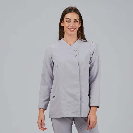 Blusa sanitaria mujer Begoña microfibra antibacteriana | WORKERS UNIFORMES