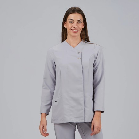 Blusa sanitaria mujer Begoña microfibra antibacteriana | WORKERS UNIFORMES