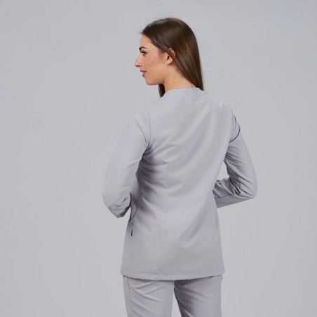 Blusa sanitaria mujer Begoña microfibra antibacteriana | WORKERS UNIFORMES