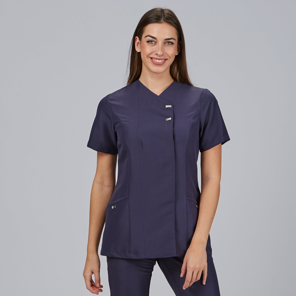 Blusa sanitaria mujer Elena cómoda y antibacteriana | Workers Uniformes