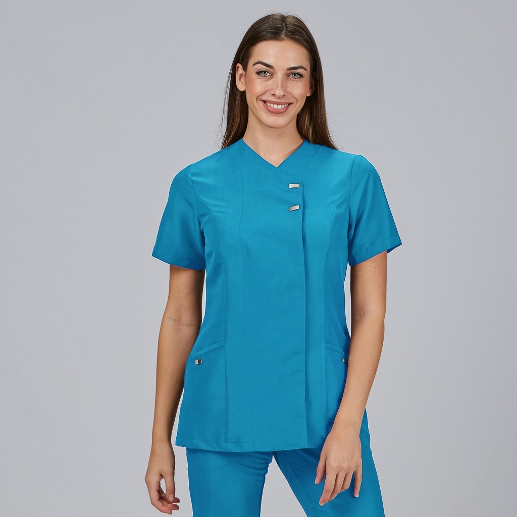 Blusa sanitaria mujer Elena cómoda y antibacteriana | Workers Uniformes