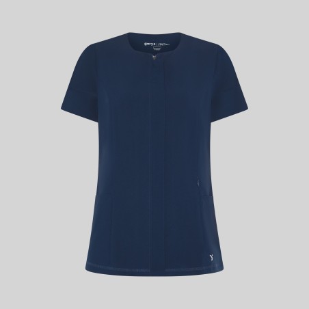 Blusa sanitaria mujer Jana escote caja cómoda | Workers Uniformes