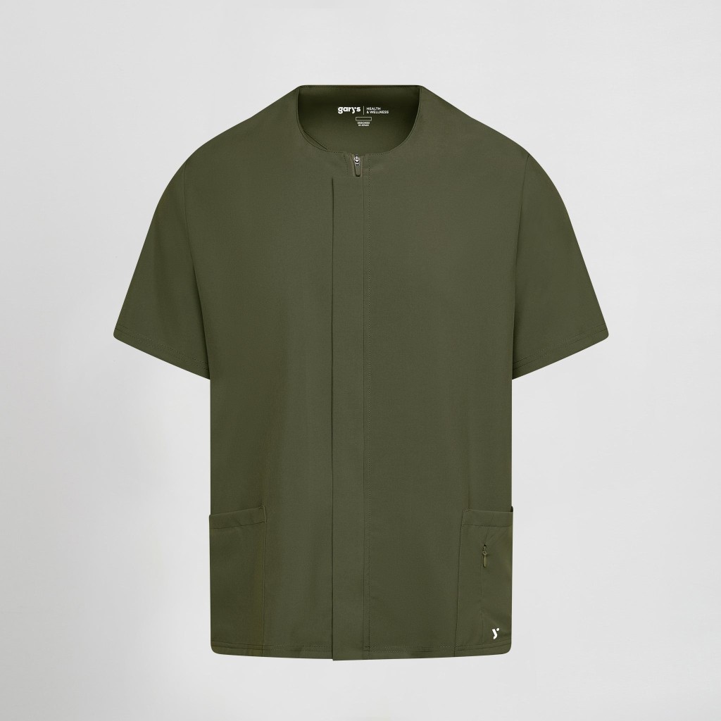 Blusa sanitaria hombre Joan con cremallera cómoda | Workers Uniformes