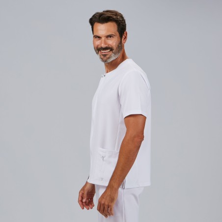 Blusa sanitaria hombre Joan con cremallera cómoda | Workers Uniformes
