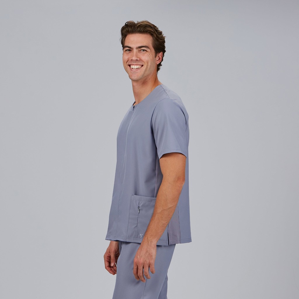 Blusa sanitaria hombre Joan con cremallera cómoda | Workers Uniformes